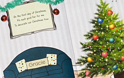12 Days of Christmas Book - Personalized with Child's Name