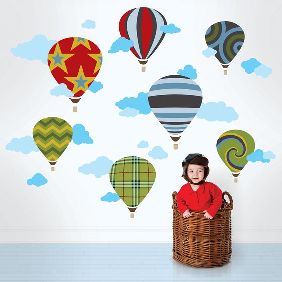 Hot Air Balloon Wall Decals