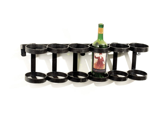 Rustic Iron Wine Rack