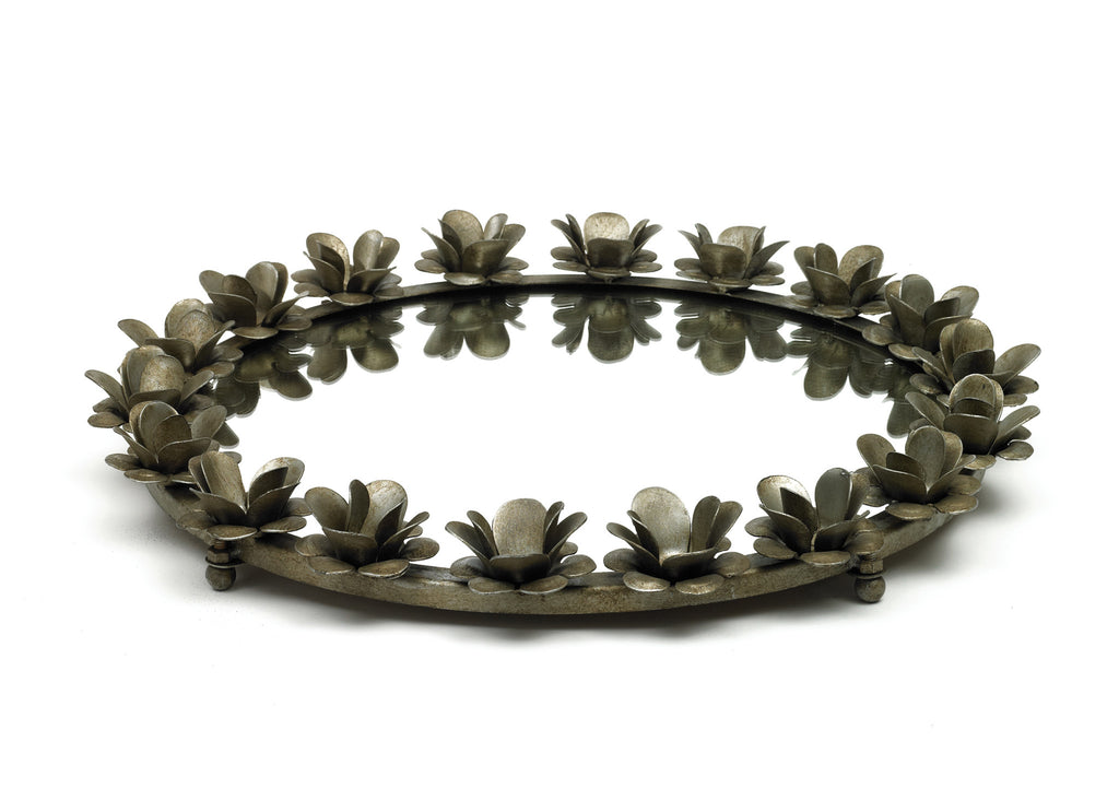 Iron Rose Mirrored Tray