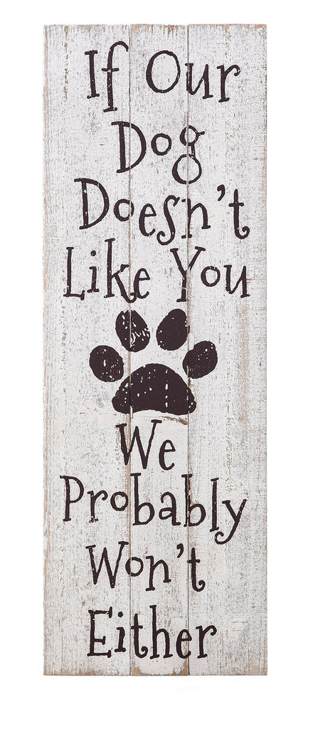 Dog Likes You Wall Decor - Pet Wood Wall Art Dog Decor