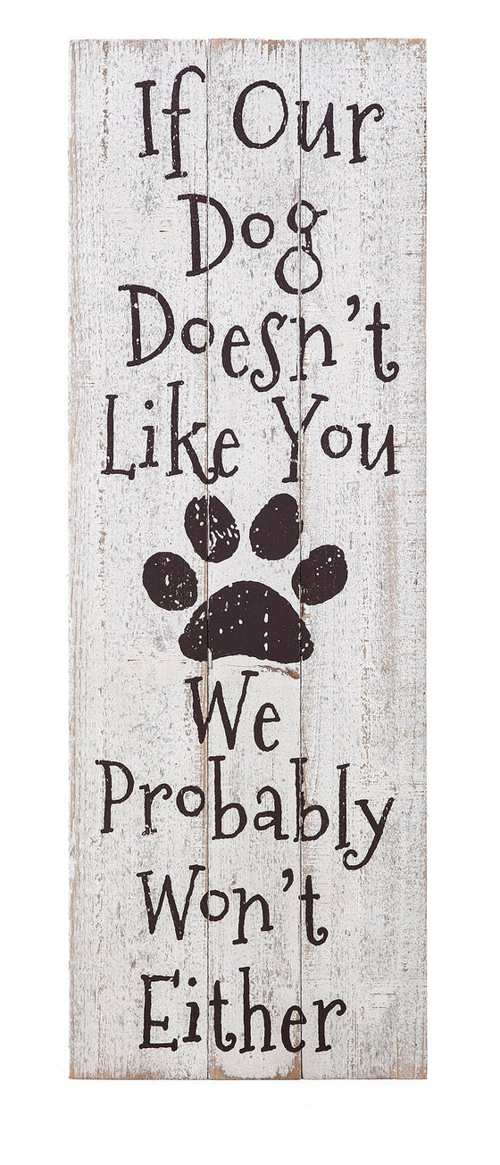 Dog Likes You Wall Decor - Pet Wood Wall Art Dog Decor