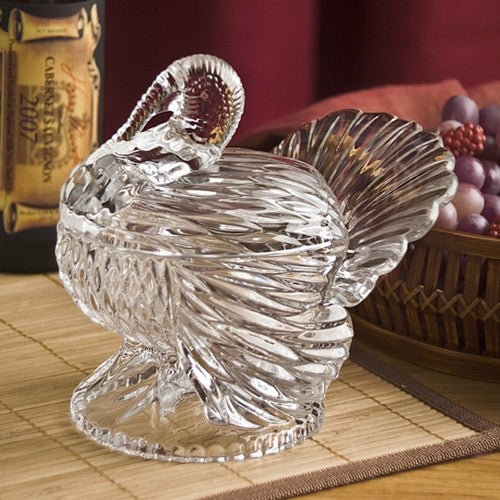 Turkey Lidded Crystal Dish - Premier Home & Gifts