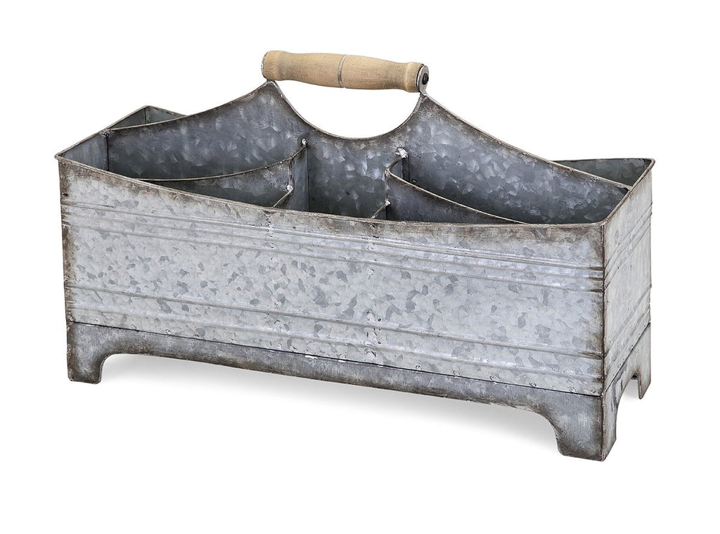  Emmitt Metal Caddy - Farmhouse Rustic Galvanized Organizer