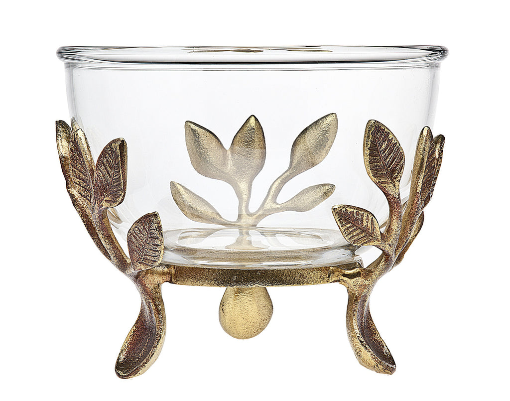 Laurel Glass Serving Bowl and Stand - Premier Home & Gifts