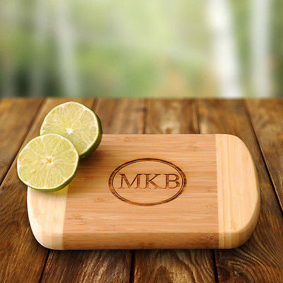 Bamboo Cutting Board with Monogram