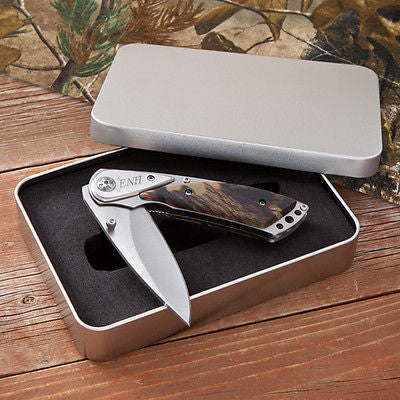 Camouflage Lock Back Knife