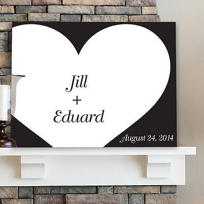 Heart Design Canvas for Wedding/Anniversary