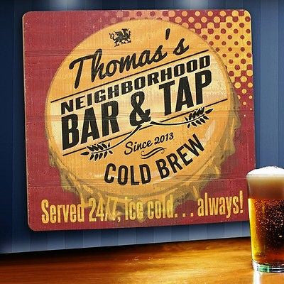 Wood Tavern & Bar Sign ~ Bar & Tap