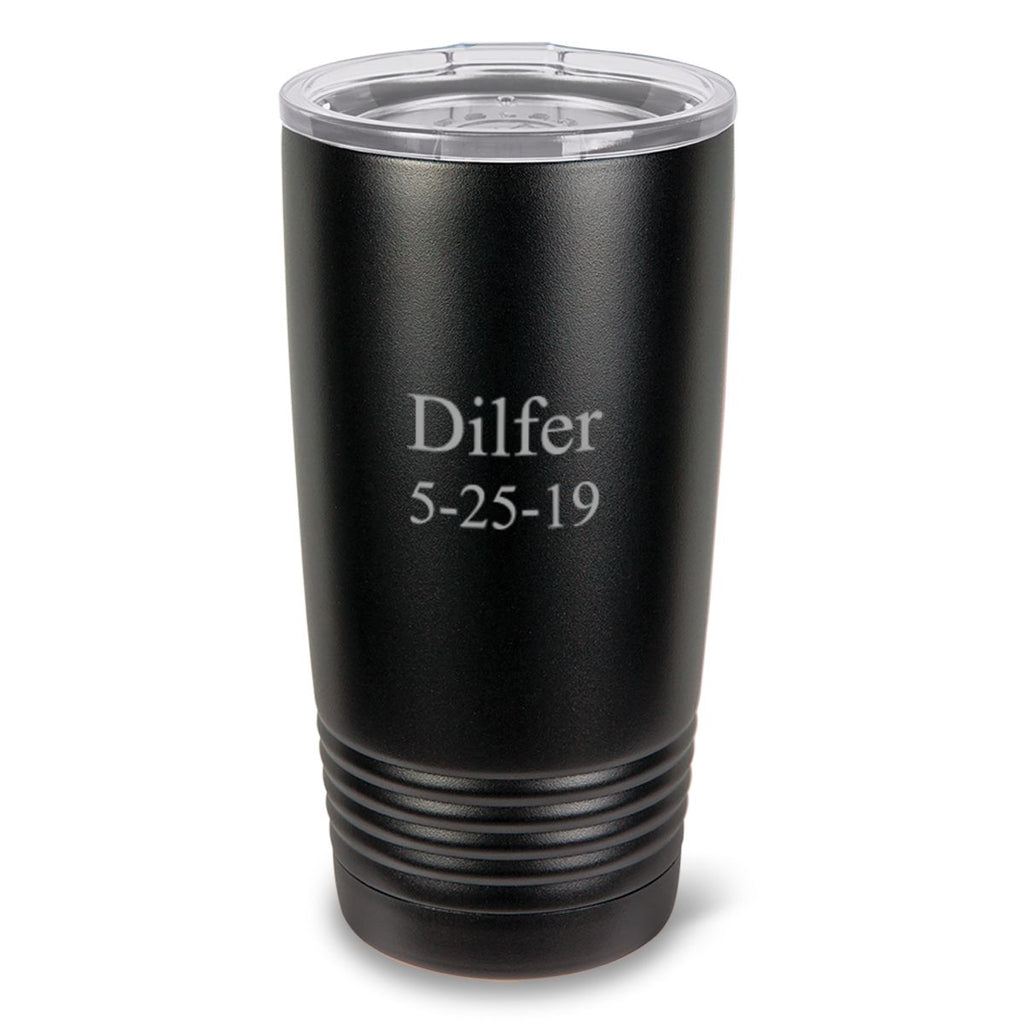 Black Matte Double Wall Insulated Tumbler