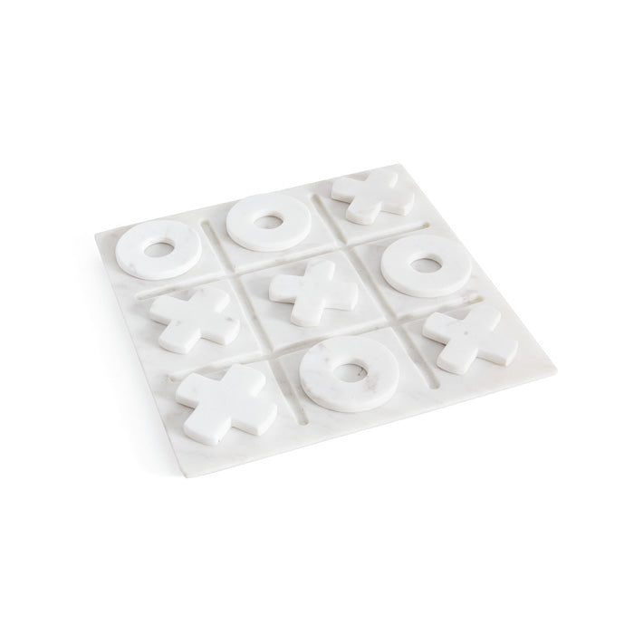 White Marble Tic Tac Toe - Games