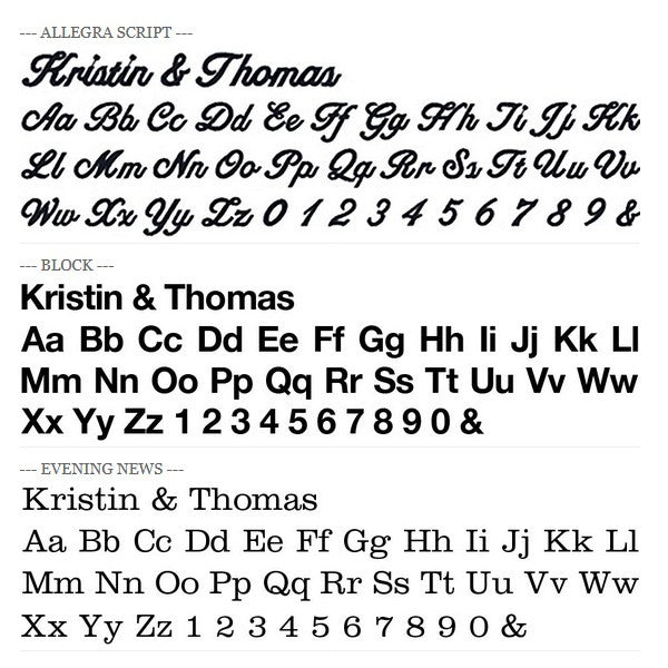 Font Choices