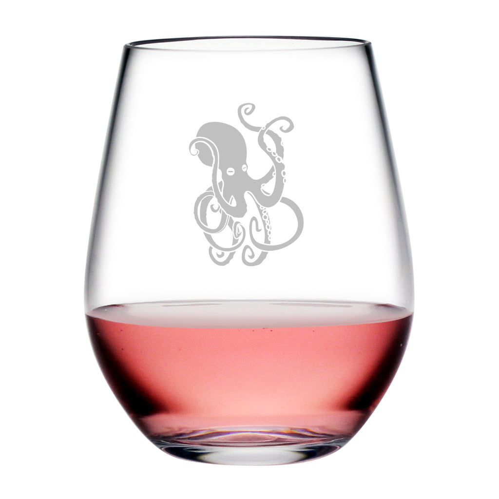 Octopus Compass Tritan™ Shatterproof Stemless Tumblers