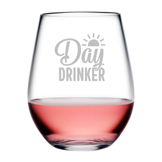 Day Drinker Tritan™ Shatterproof Stemless Tumblers - Fun Gifts
