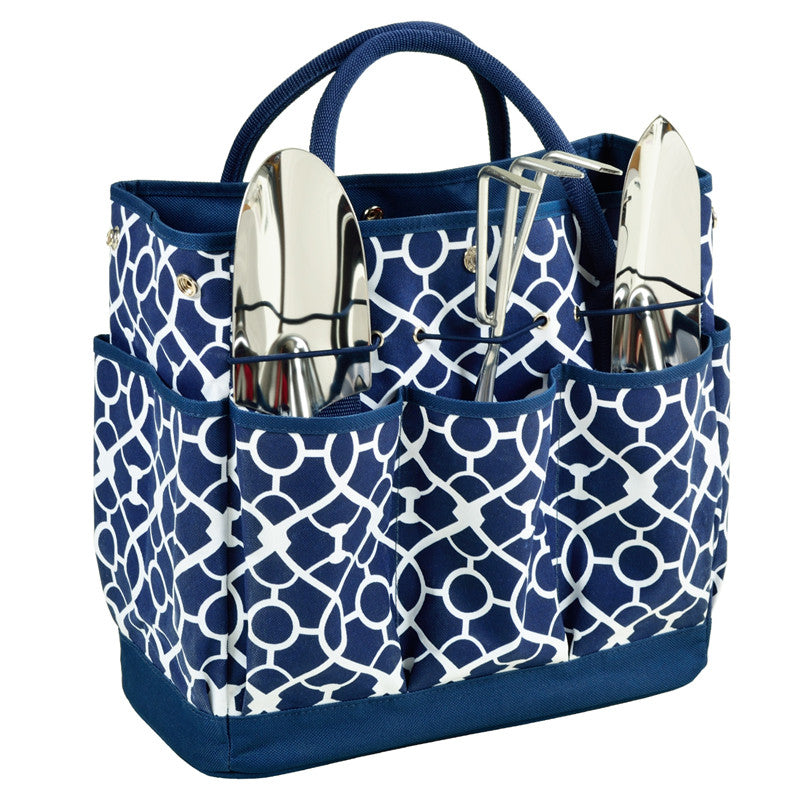 Garden Tote - Trellis Blue