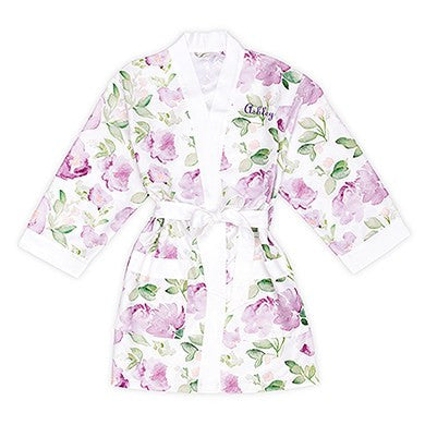 Floral Kimono Lavender Robe - Personalized