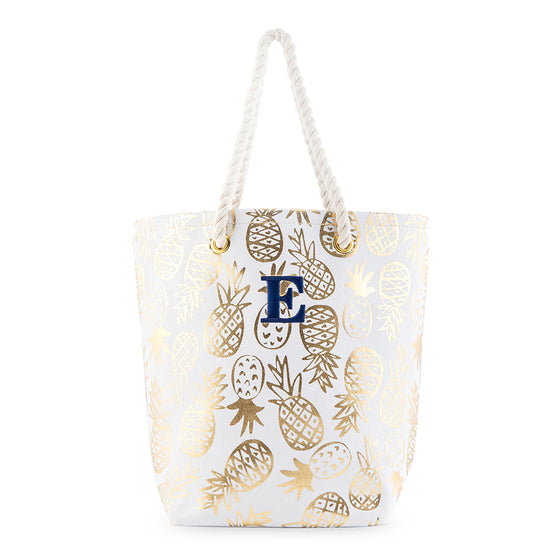Gold Pineapples Tote Bag - Personalized Gifts for Her