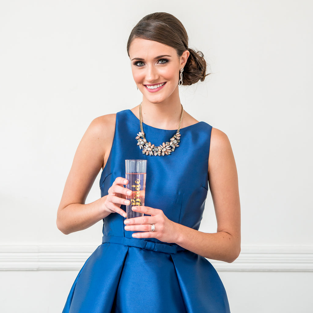 Champagne Flute - Bride Metallic Gold - Bridal Gifts