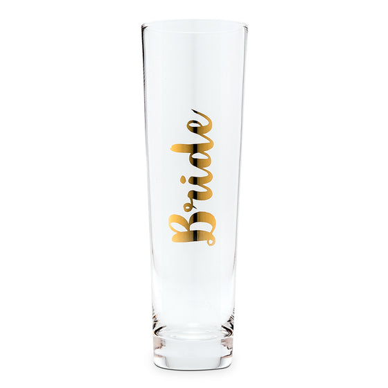 Champagne Flute - Bride Metallic Gold - Bridal Gifts