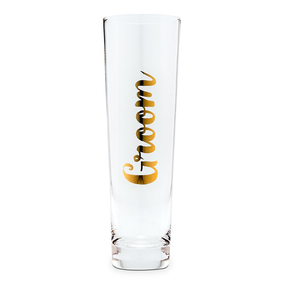 Champagne Flute - Groom Metallic Gold - Gifts for the Groom