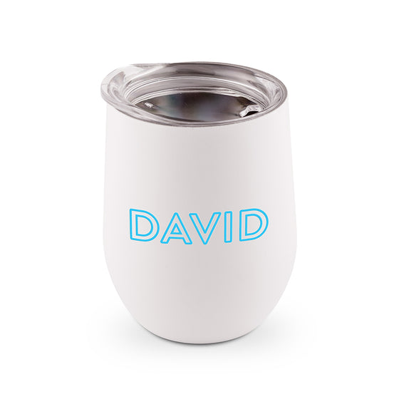 Stainless Steel Wine Tumbler - Disco Letters