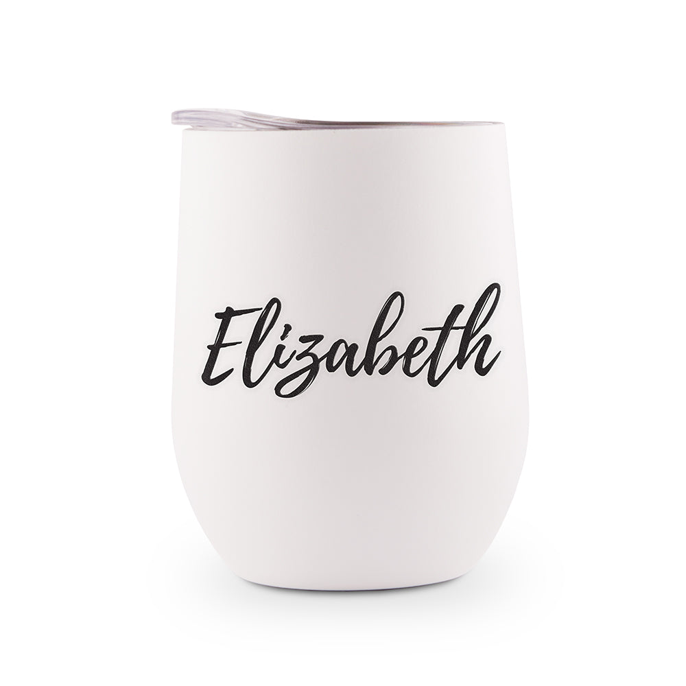 Stainless Steel Wine Tumbler - Script Name