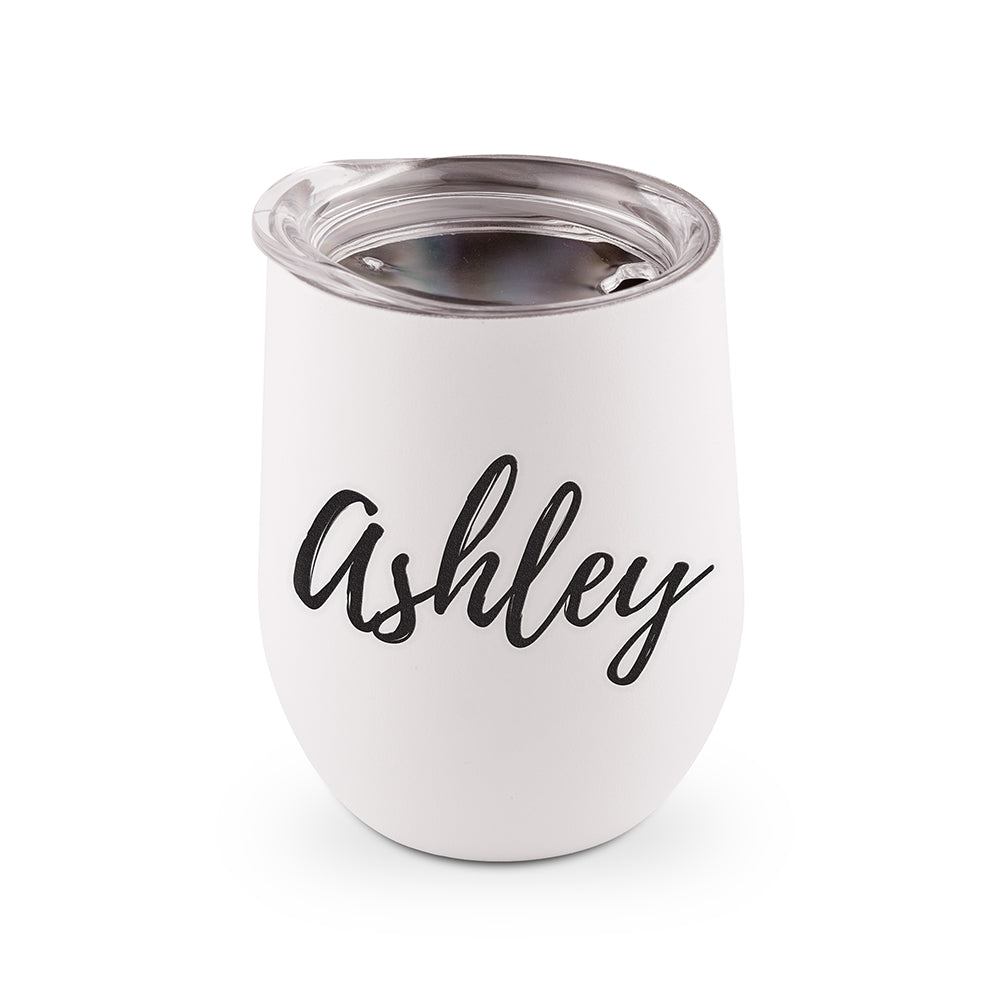 Stainless Steel Wine Tumbler - Script Name