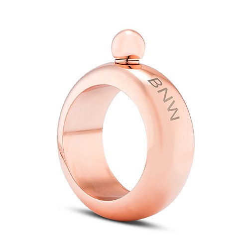 Bangle Bracelet Flask Personalized - Rose Gold