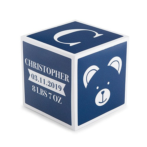 Baby Boy Keepsake Block - Gifts for Baby Boys
