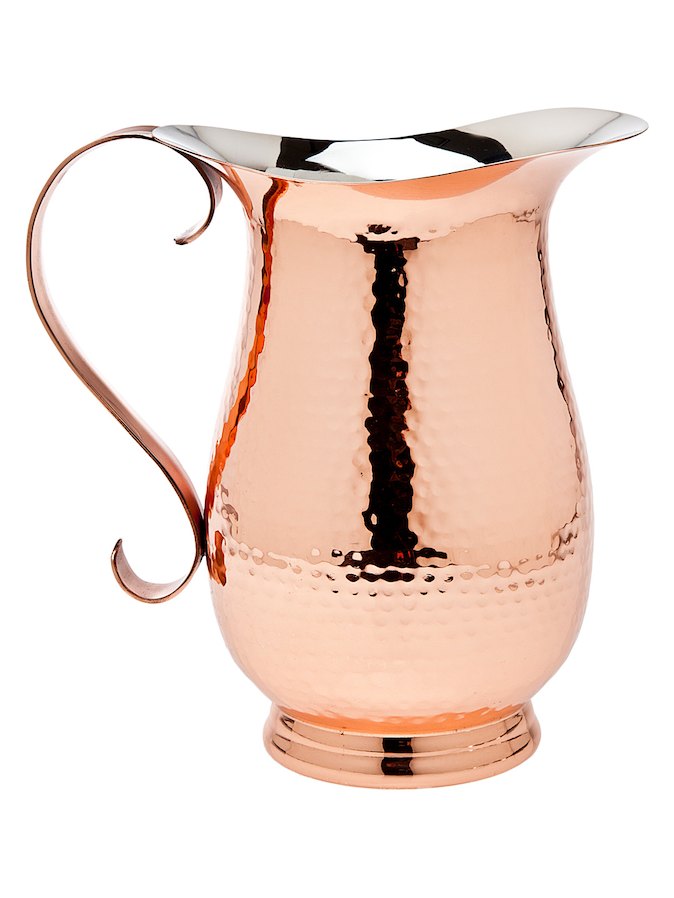 Copper Footed Pitcher - Kitchen and Entertaining Gifts
