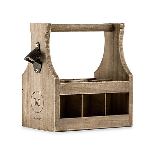 Beer Caddy with Opener - Initial Design - Premier Home & Gifts