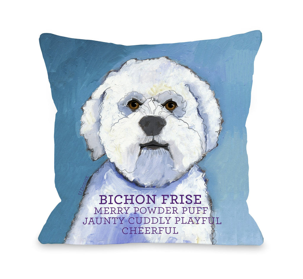 Bichon Frise Throw Pillow - Premier Home & Gifts - Dog Pillows