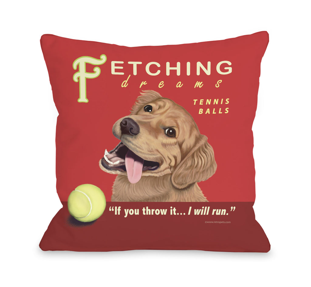 Fetching Dreams Throw Pillow - Premier Home & Gifts
