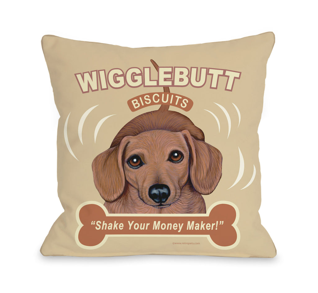 Wigglebutt Throw Pillow - Premier Home & Gifts