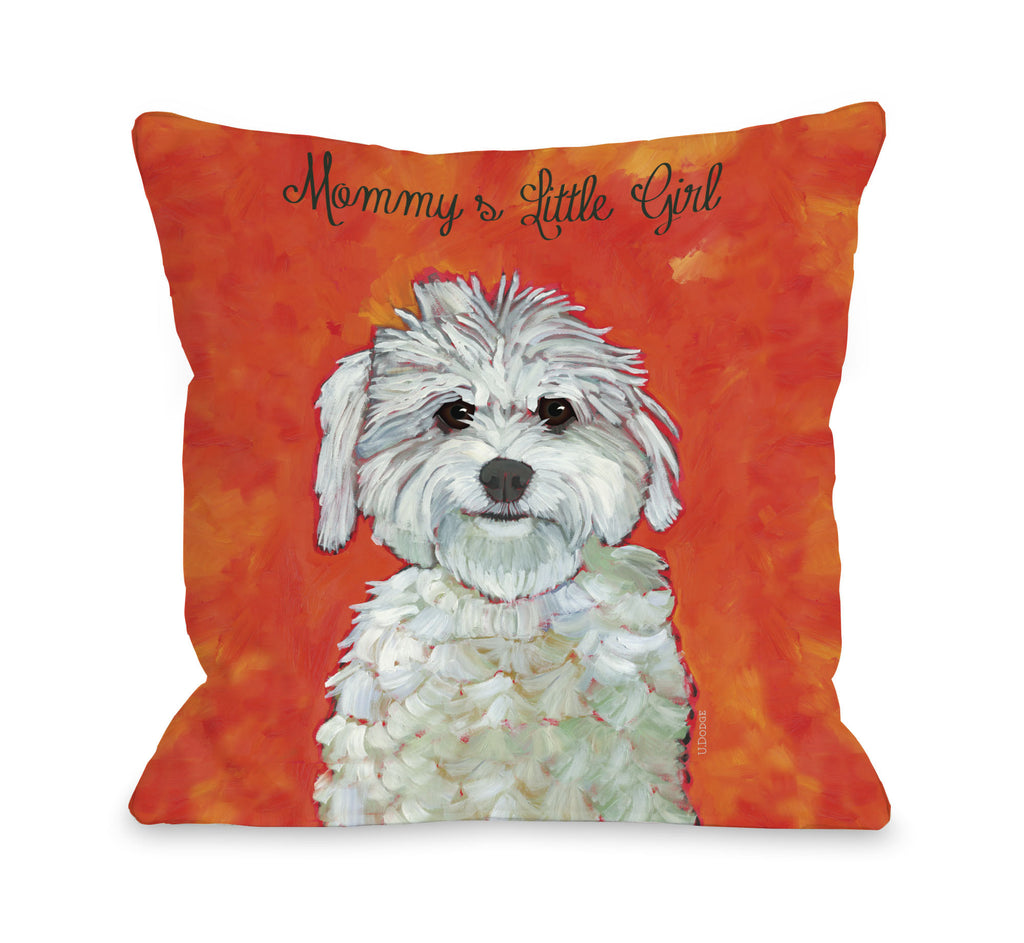 Mommy's Little Girl Throw Pillow - Premier Home & Gifts