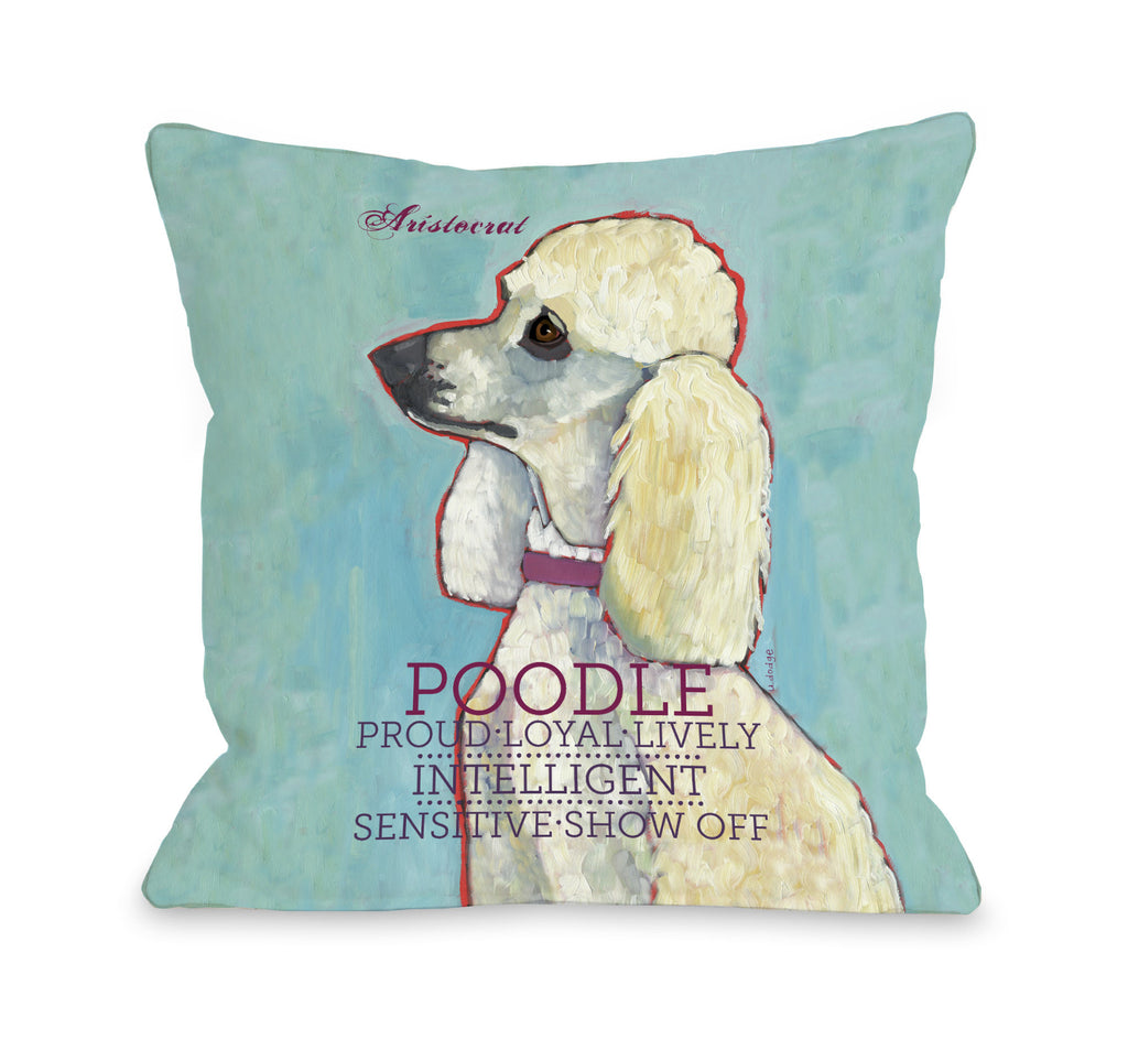Poodle Throw Pillow - Premier Home & Gifts
