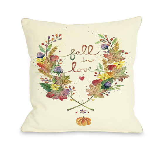 Fall In Love Throw Pillow - Fall Decor - Premier Home & Gifts