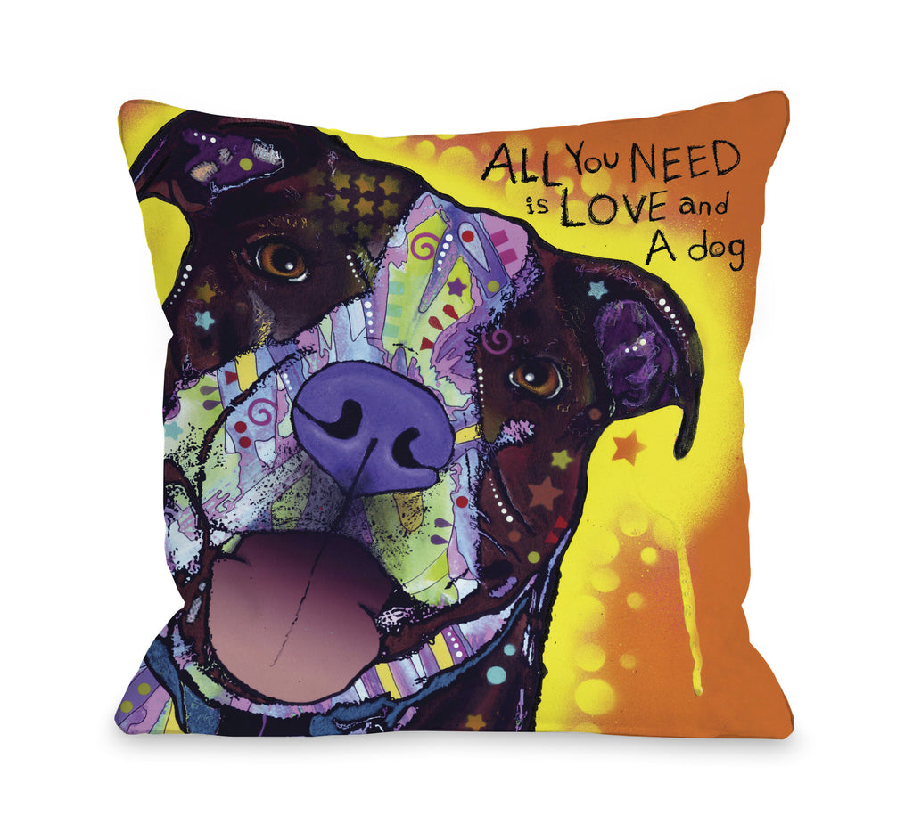 Love and a Dog Throw Pillow - Premier Home & Gifts