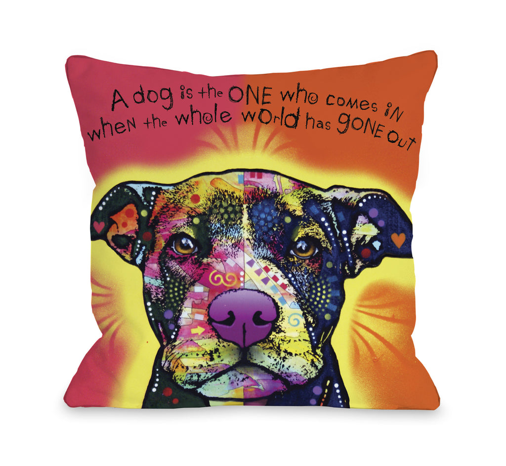 A Dog is the One Throw Pillow - Premier Home & Gifts
