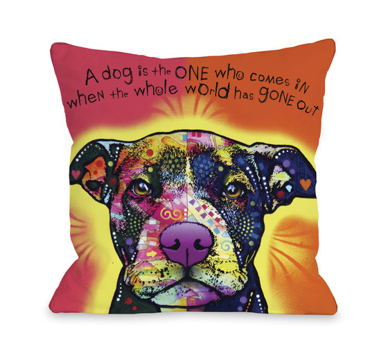 A Dog is the One Throw Pillow - Premier Home & Gifts