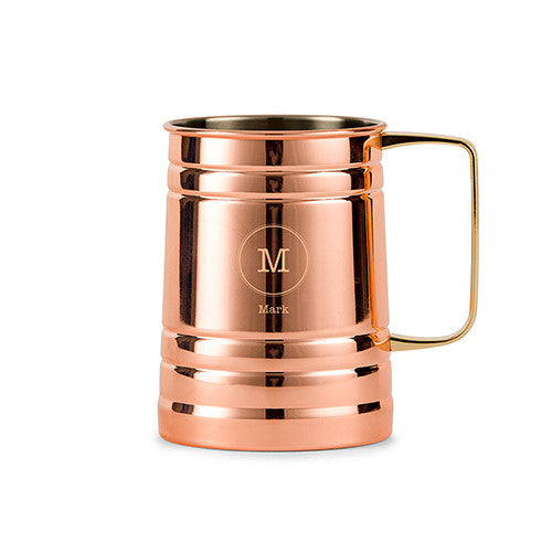 Moscow Mule Stein - Circle Initial Monogram - Premier Home & Gifts