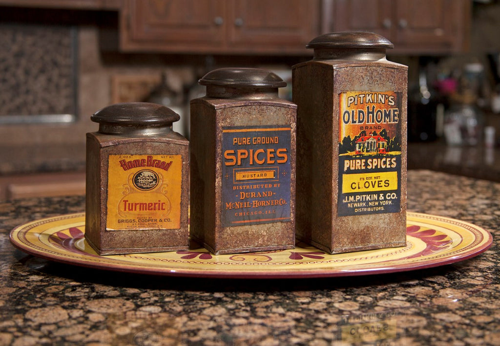 Vintage Label Canister Set - Premier Home & Gifts