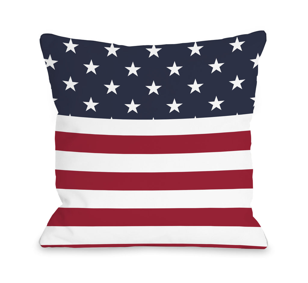 American Flag Throw Pillow - Premier Home & Gifts