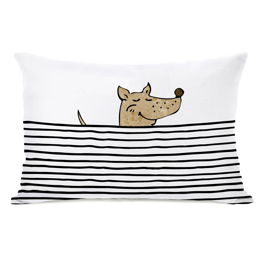 Peeking Dog Throw Pillow - Premier Home & Gifts