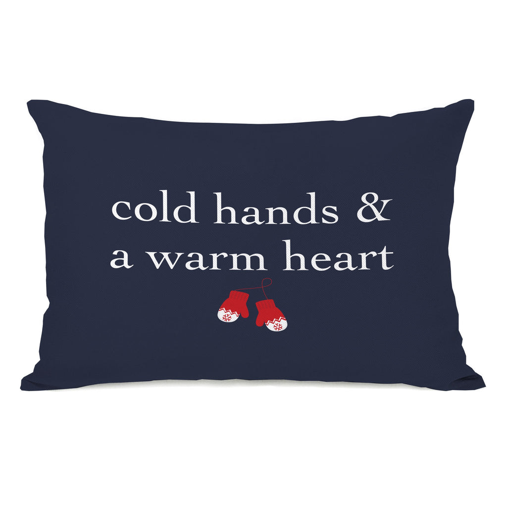 Cold Hands Warm Heart Lumbar Throw Pillow - Christmas Decor - Premier Home & Gifts