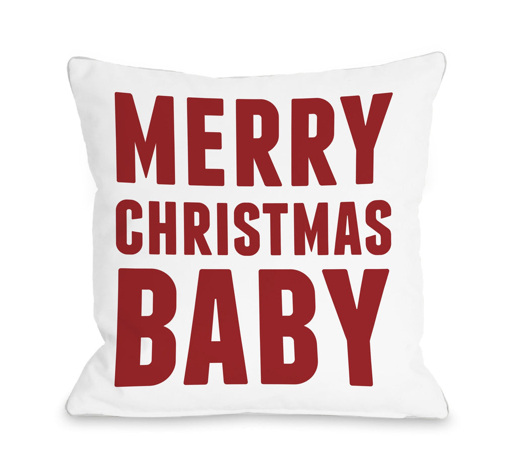 Merry Christmas Baby Throw Pillow - Christmas Decor - Premier Home & Gifts