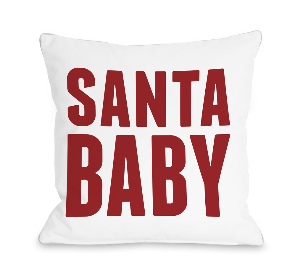 Santa Baby Throw Pillow - Christmas Decor - Premier Home & Gifts