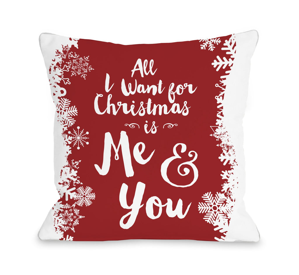 Christmas Me and You Throw Pillow - Christmas Decor - Premier Home & Gifts