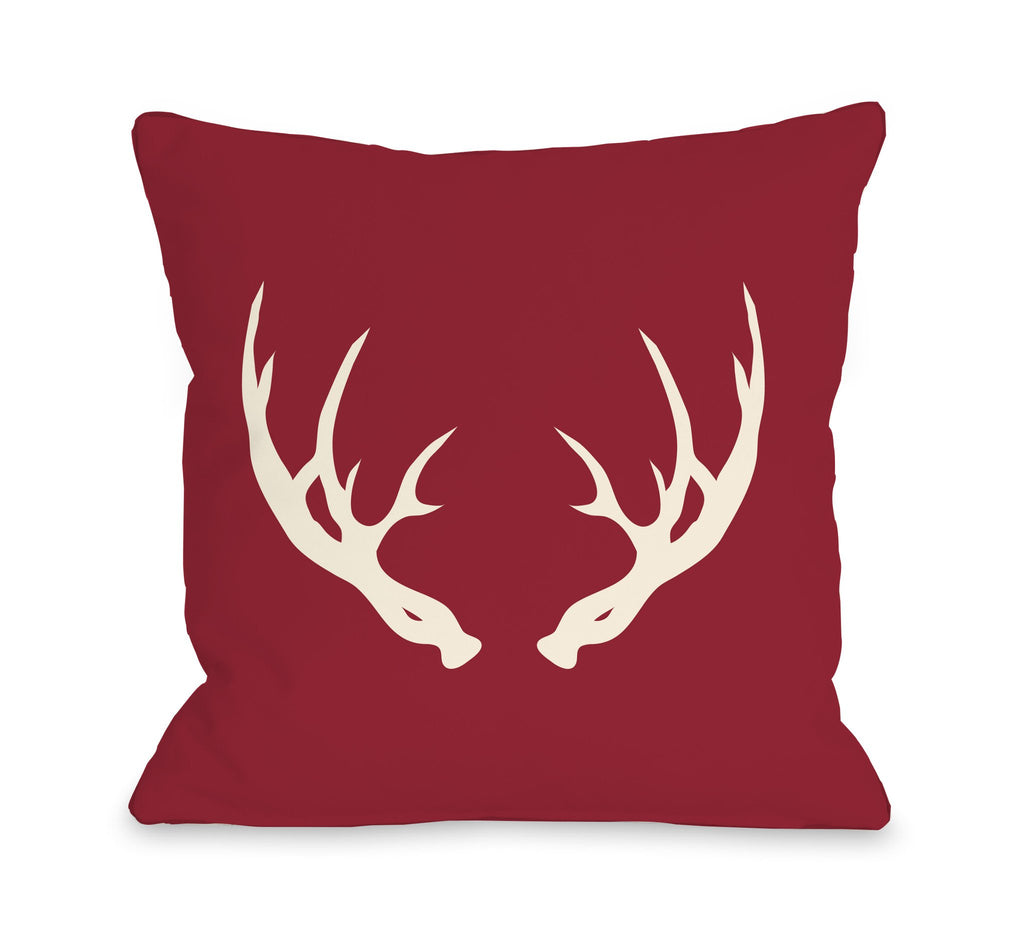 Deer Antlers Throw Pillow - Cabin Decor - Premier Home & Gifts