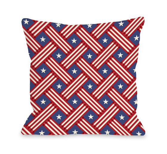 Stars and Stripes Throw Pillow - Premier Home & Gifts
